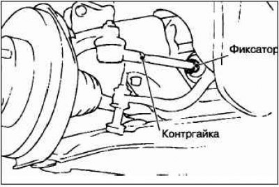 Отрегулируйте схождение колес предварительно сняв…