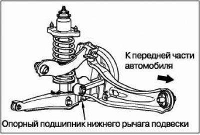 Отсоедините стойку стабилизатора поперечной…