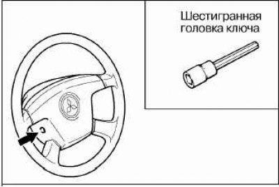 Полностью выверните болт. Затем снимите рулевое…
