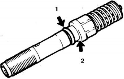 1. Новое кольцо; 2. Смазать