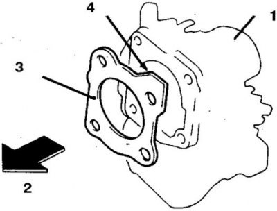 1. Патрубок; 2. К коллектору; 3. Прокладка; 4.…