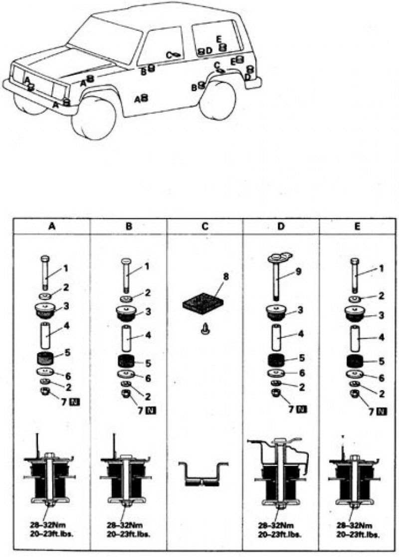 N – при сборке подлежит замене; 1, 9. Болт; 2, 6.…