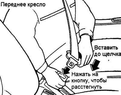 Застегивание ремней