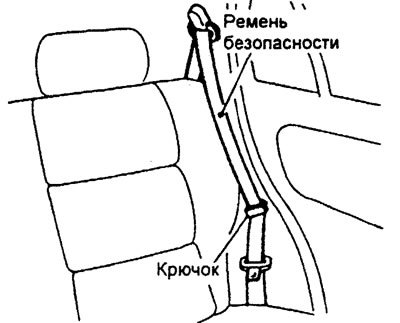 Крючок для плечевого ремня (если имеется)