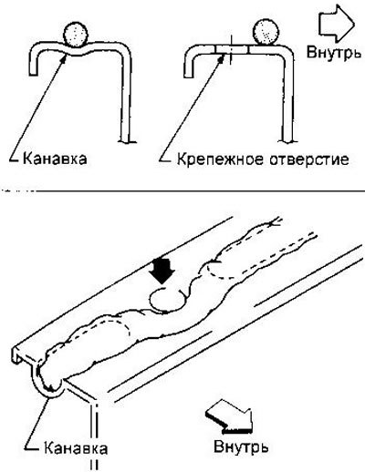 Герметик должен огибать отверстия по окружности с…