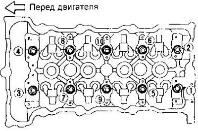 24. Отверните болты крепления головки цилиндров.…