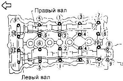 с) Затяните болты A-В, D-F моментом 9,8-11,8 Нм…