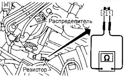 Дня проверки резистора отсоедините его разъем и…