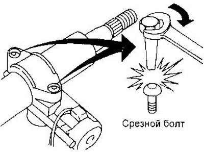 Заворачивайте новые болты до срыва головки.