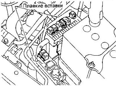 Расплавленная вставка может быть выявлена…