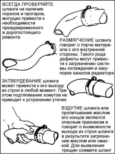 2. Тщательно проверьте шланги радиатора, а также…
