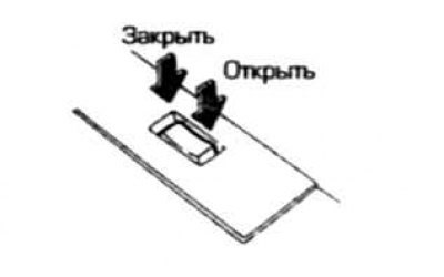 Переключатель со стороны пассажира