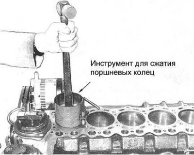 Примечание. Оправка инструмента для сжатия…