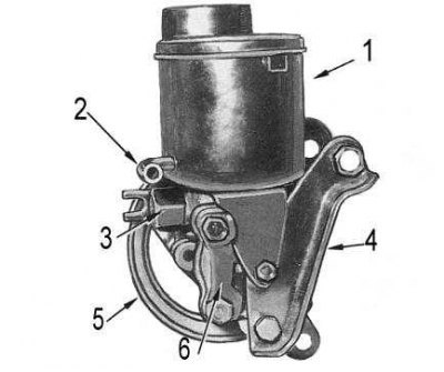 1 - резервуар; 2 - возвратная линия; 3 - напорная…