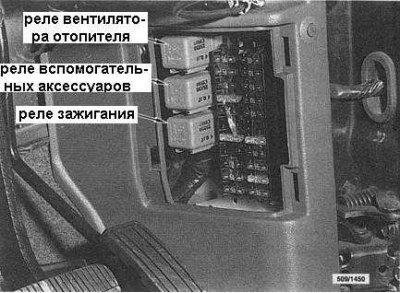 Примечание. Монтажный блок предохранителей…