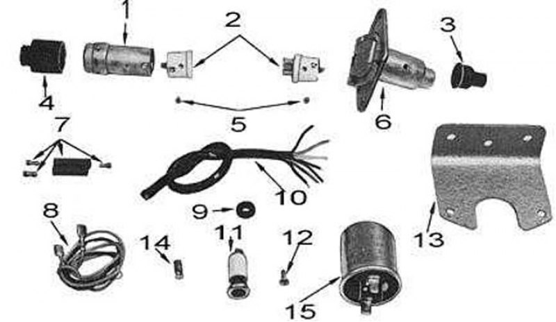 1 - штекер; 2 - клеммные блоки; 3 - пыльник; 4 -…