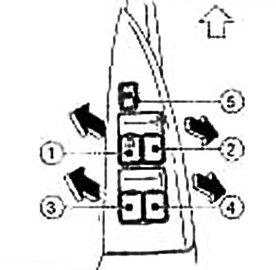 Схема стеклоподъемников ниссан ноут