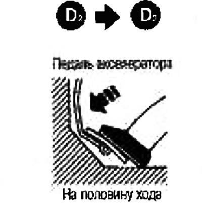 Нажмите на педаль акселератора на половину хода и…