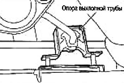 6. Снимите опору выхлопной трубы (на моделях с…