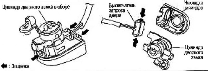2. Выведите из зацепления крючок (2 места) и…