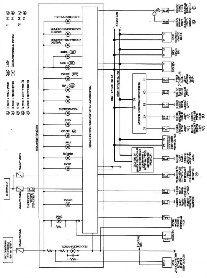 Электрическая схема ниссан тиида 2008 года