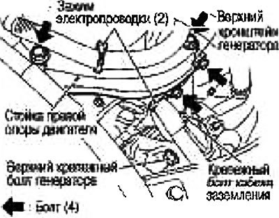 7. Выверните крепежные болты из верхнего…
