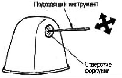 Отрегулируйте форсунку омывателя иголкой или…