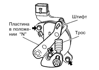 3. Выверните три болта и снимите датчик PNP.