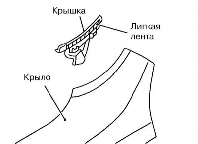 2. Отсоедините от крыльев их крышки, разрезав…
