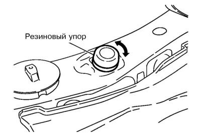1. Снимите замок капота (см. Раздел Снятие и…