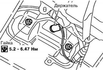 3. Отдайте гайки крепления ручки и снимите ее.
