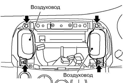 3. Для снятия центральных воздуховодов снимите…