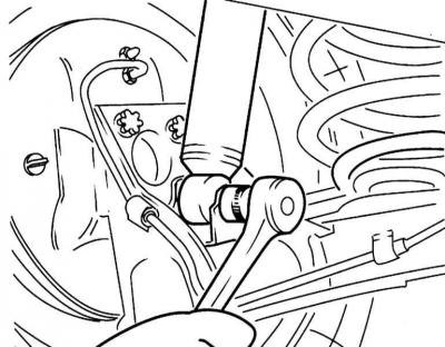 Нижняя гайка крепления амортизатора