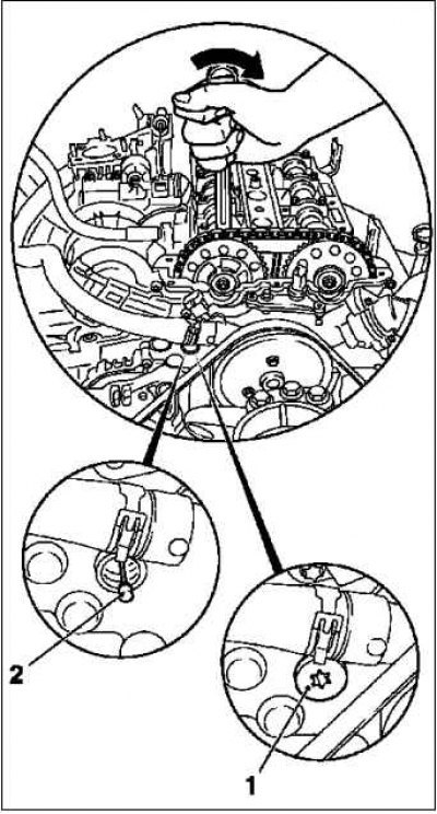 Вставьте приспособление KM-955-1 (2).
