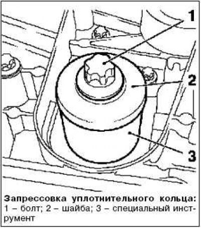 Примечание. Винты имеют разную длину.