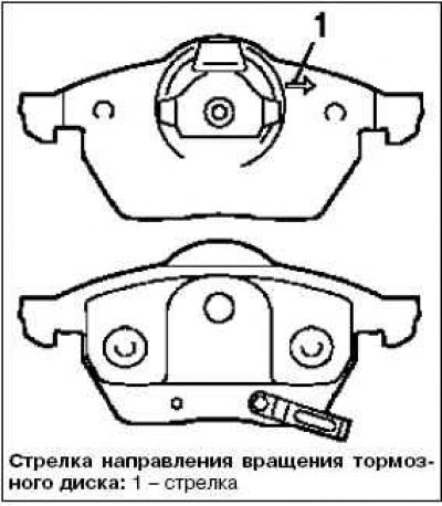 Примечание. При монтаже накладок тормозных…