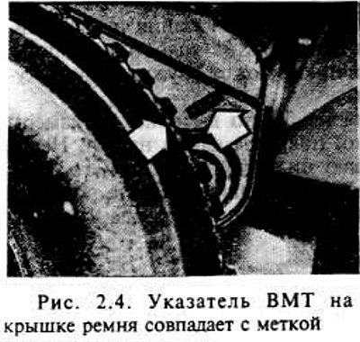 Двигатели с двумя распредвалами — метка на задней…