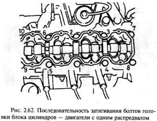 Затяните болты в последовательности, указанной на…