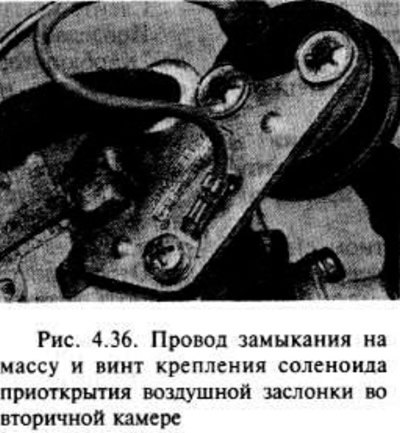 Соленоид приоткрытия воздушной заслонки во…