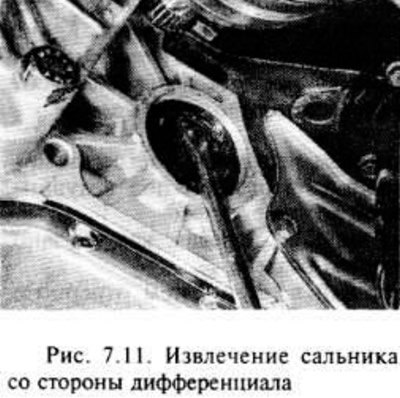 Извлеките сальник из картера дифференциала с…