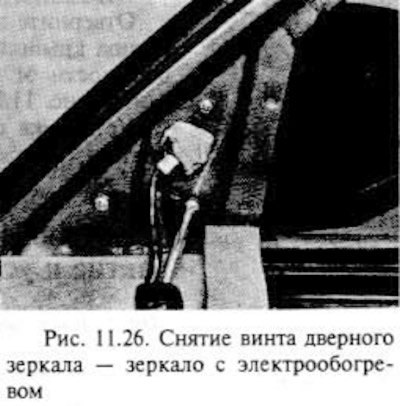 Снимите три винта и выньте сборку зеркала из…