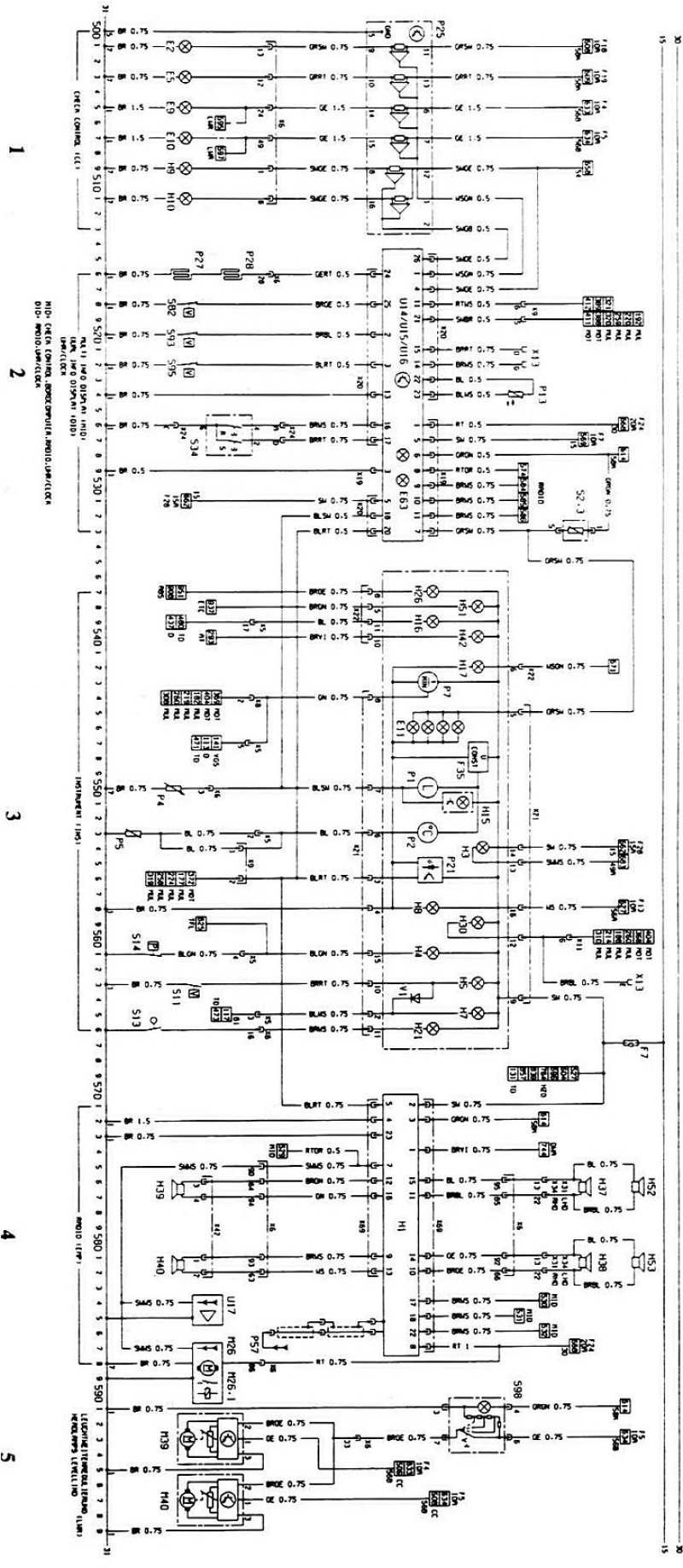 1 — контроль; 2 — радио, часы; 3 — приборы; 4 —…