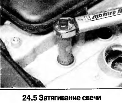 5. Подсоедините высоковольтные провода в прежнем…
