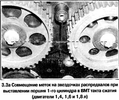 3. Проверните коленвал за головку болта шкива по…