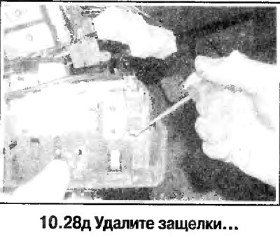 28. Дальнейший порядок снятия панели…