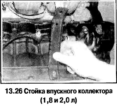 26. Снимите стойку коллектора, отвернув болты…