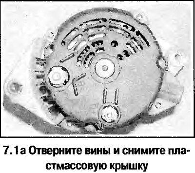 1. Снимите генератор и снимите щетки (смотрите…