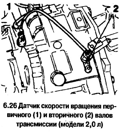 26. На моделях 2,0 л датчики смонтированы в…