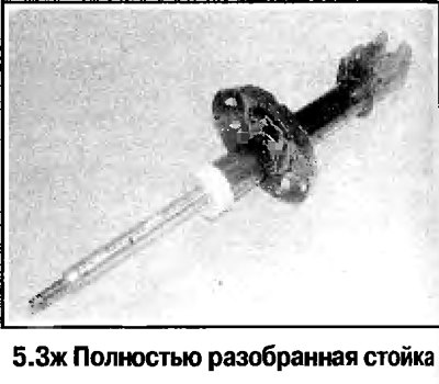 3. Порядок разборки стойки иллюстрируется на фото.