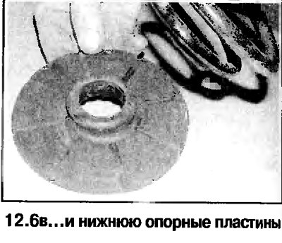 6. Снимите пружину, опорную чашку и верхний буфер…